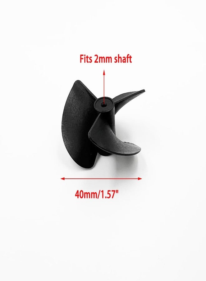 URIMPAVIDO 10PCS RC Boat Propeller 2X40mm Propeller 3-Blades Nylon Propeller for RC Boat Ship DIY Model Toy Parts - Image 4